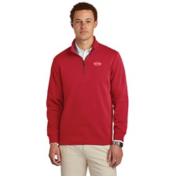 Image of Mens Brooks Brothers Quarter Zip, Red